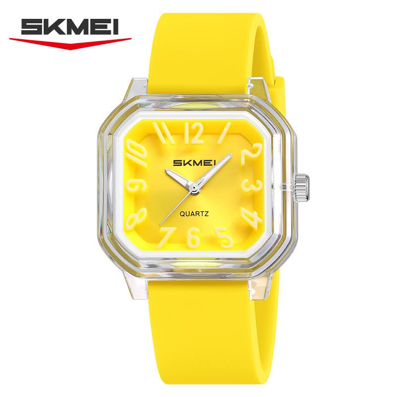

Watch Student Simple Quartz Watch Special for Exam Silent Luminous Men s and Women s Silicone Watch Waterproof Electronic Watch жовтий