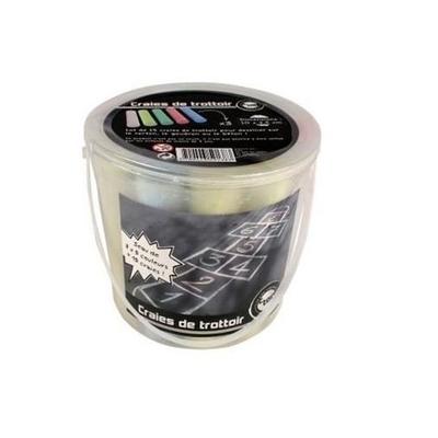 Seau de craies de trottoir - MEGACREA DIY - 15 pièces - Multicolore - 12x11 cm