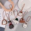 Cute Animal Pendants Handmade Key Chain Decorative Bag Charm Elephant Rabbit Lanyard Toy