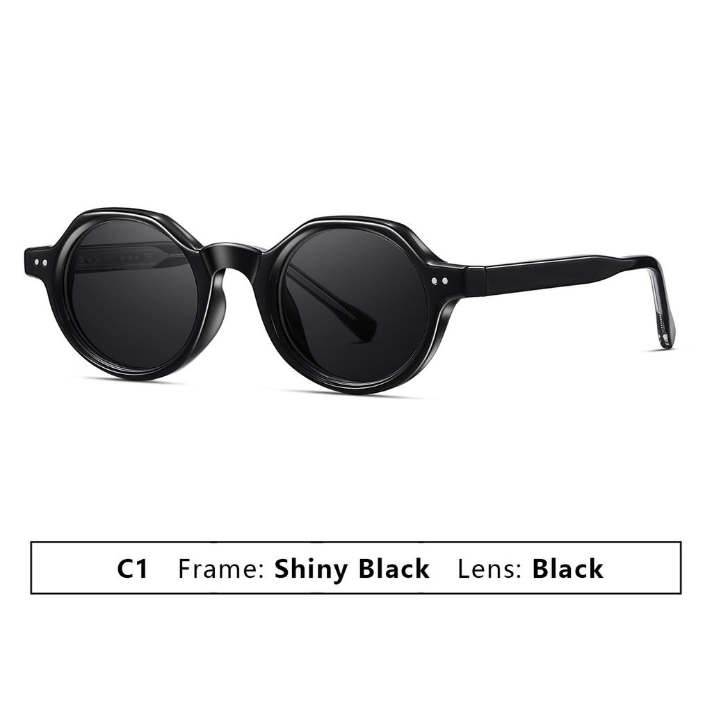 2026 Fashion Oval Sunglasses Outdoor Sports UV400 Sun Protection Glasses Men's Retro High-Quality Acrylic CP-Plugged Goggles