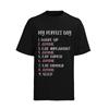 My-Perfect-Day-Funny-Kawaii-Liste Otaku Anime Fan Herren Shirt  Baumwolle