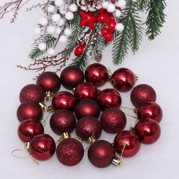 Galvanizované Lesklé Vánoční Koule, Plastové Vánoční Koule, Vánoční Plastové Ozdoby