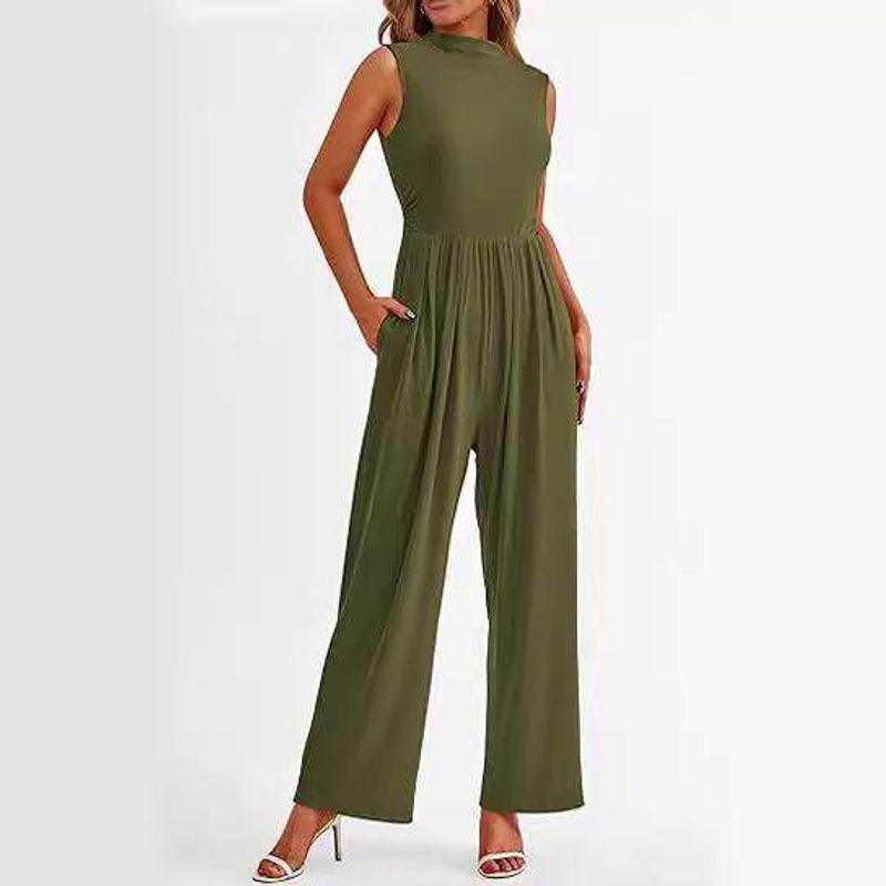 Elegant and Stylish Jumpsuit Green 2XL