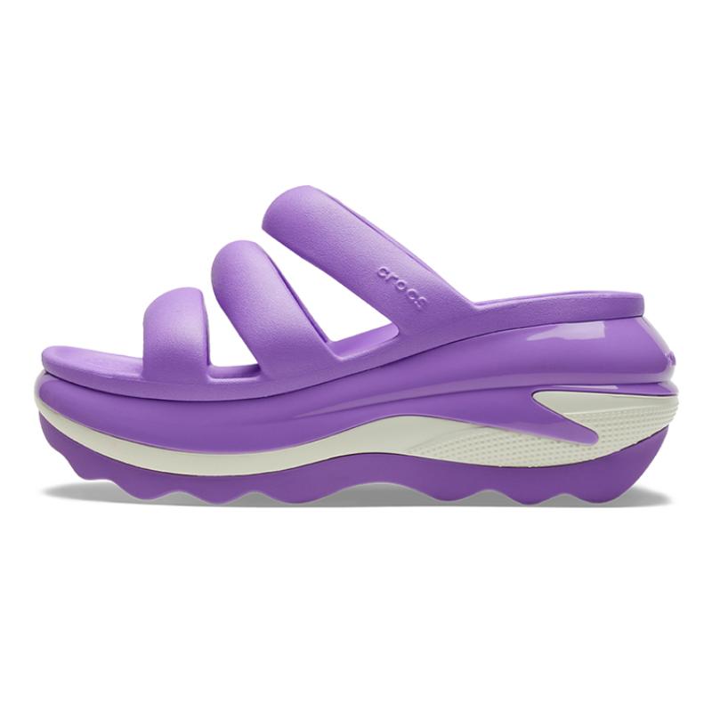 Crocs Mega Crush Triple Strap Sandals 'Purple' Women's
