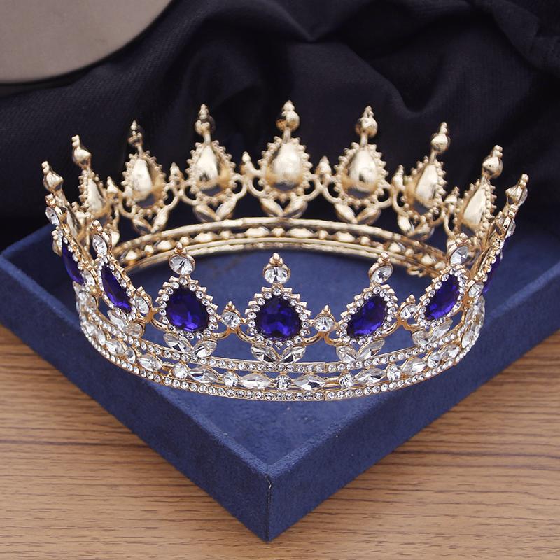 Винтажные королевские королевские тиары и короны выпускного вечера хрустальная диадема — фото 4