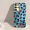 Pink Black Leopard Print Pattern Women Phone Case for Samsung Galaxy S25 Edge S24 S23 S22 S21 S20 FE Plus Ultra Shell Back Cover