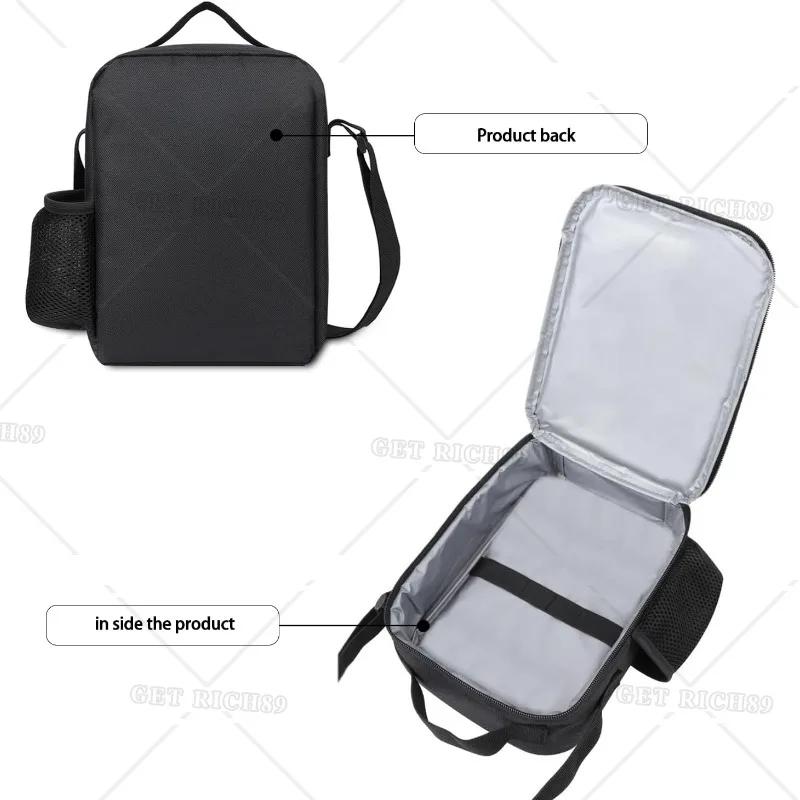 Watercolor Christmas Trees Reusable Insulated Lunch Bag for Men Women Christmas Theme Cooler Tote Boxfor Work Picnic or Travel