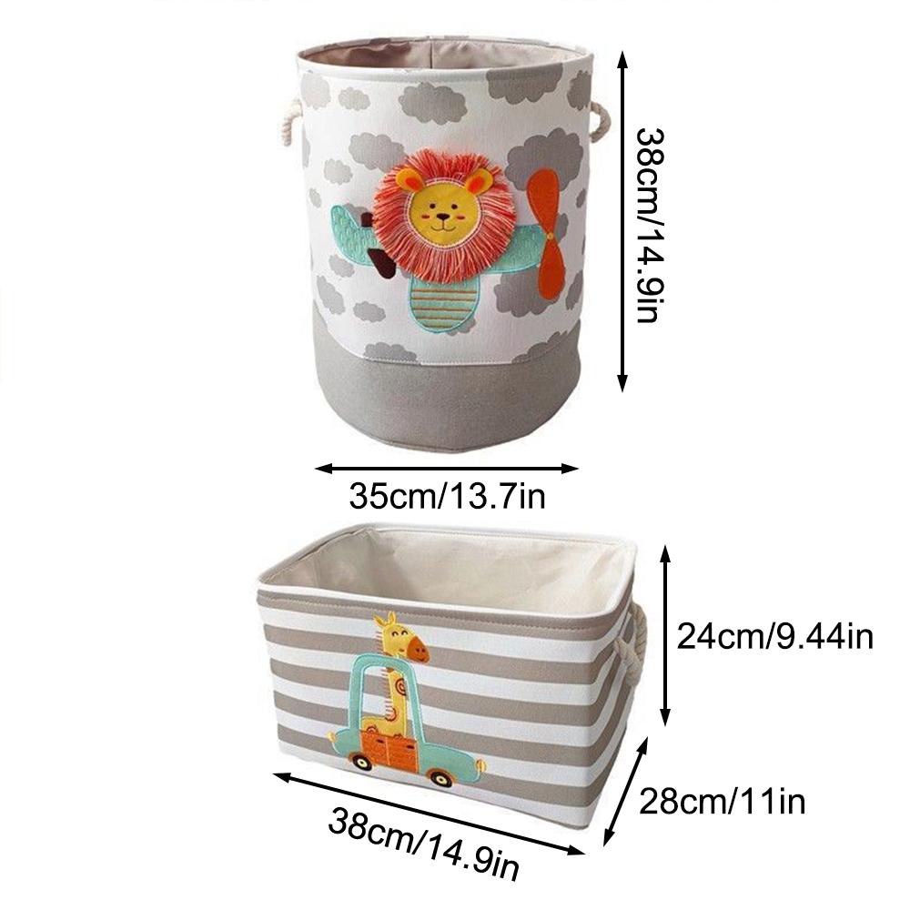 Panier de rangement en peluche pour enfants, grande capacité, pliable, pour poupées, panier à linge, multi-usage