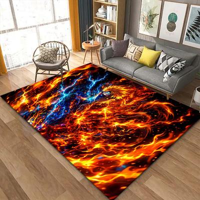 Naruto Fantasy Teppich für Wohnzimmer Schlafzimmer Zuhause Sofadekoration, Kinder Spiel Nicht-rutschfeste Bodenmatte