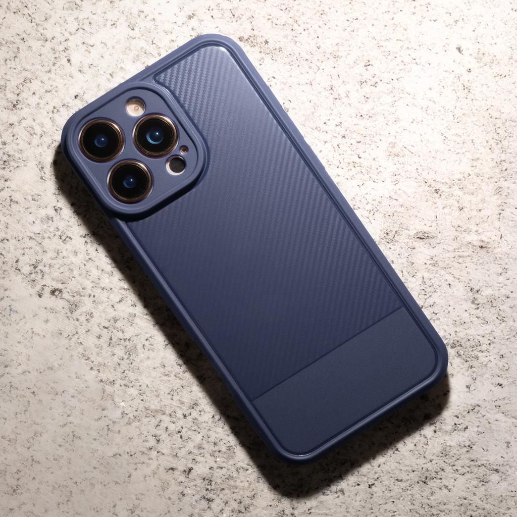 Simple Carbon Case For Iphone 17 Air 6.6" Blue