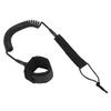 Surfboard Leash High Elasticity TPU Black   Coiled Surfing Leg Rope for Paddleboards Longboards