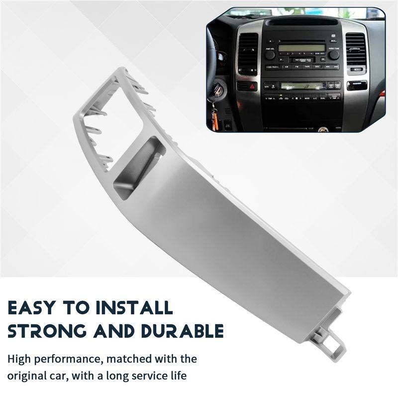 ABXV-2Pcs Car Air Conditioner Outlet Frame A/C Vents Plate Panel For Toyota Land Cruiser Prado 120 Lexus GX470 2003-2009