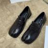 New Mary Jane Women Flat Split Toe Shoes, Microfiber Leather Comfortable  Slip-on  Sandals, Woman Soft Soled Loafers Shoes