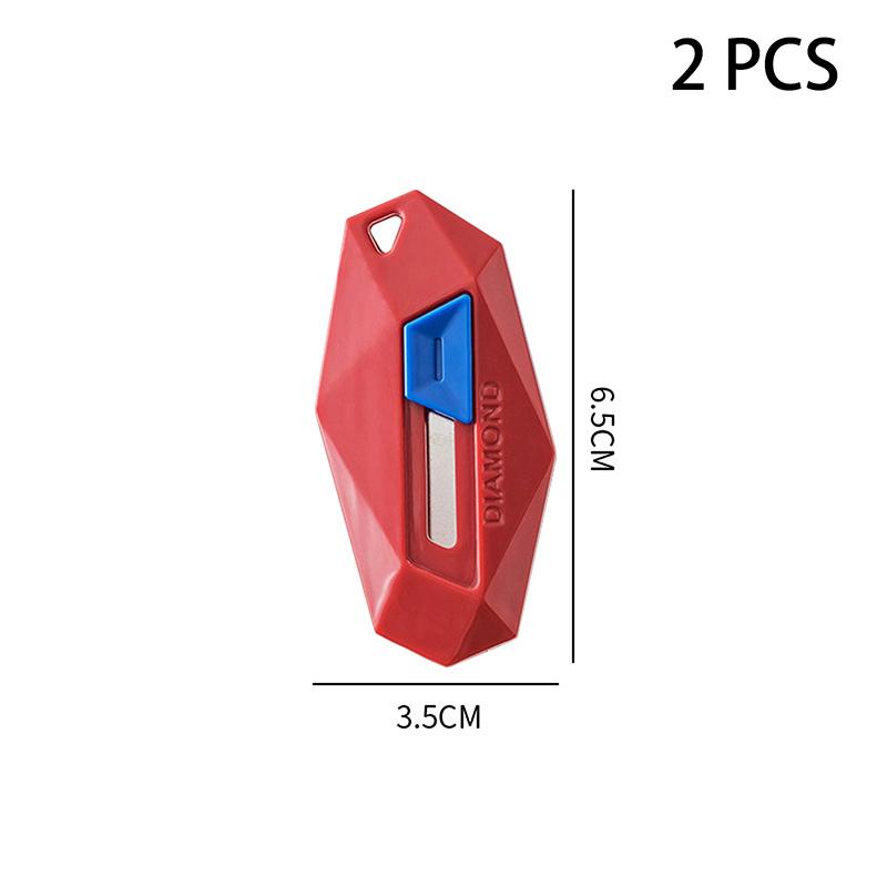 

2 шт. выдвижной нож для открывания коробок, нож для резки картонных упаковок, распаковки, мини-портативный нож, многофункциональный художественный нож