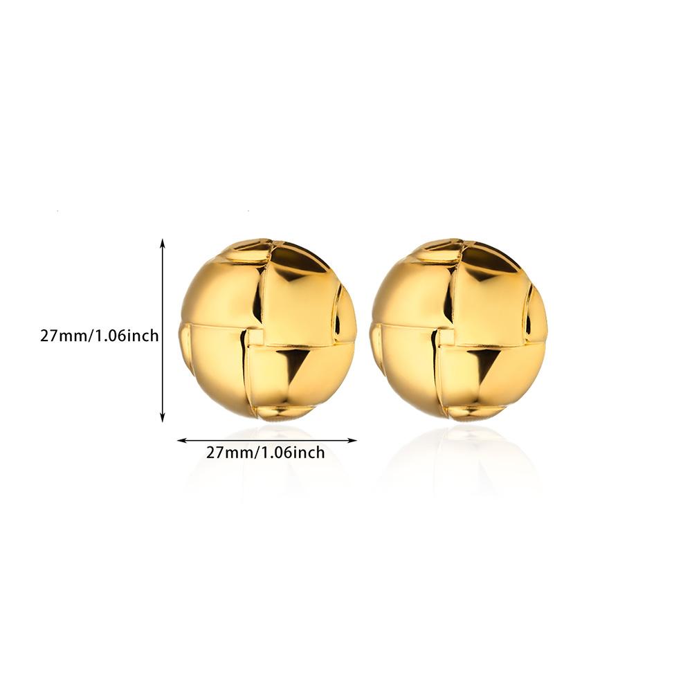 Grotesque Stainless Steel Earring for Women Vintage Gold Color Charm Stud Earrings Wedding Jewelry Accessories Memorial Gifts