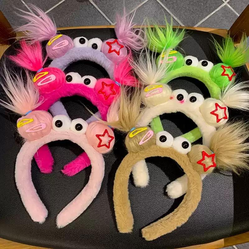 Creative and Quirky Twist Stick Headband Party Cartoon Cute Colorful Headband for Girls To Wash Their Face and Hair Fun