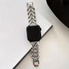 Upgrade Your Watch with Ultra New V-Shaped Denim Chain Metal Watch Strap - Fits 38/40/41/42/44/45MM!