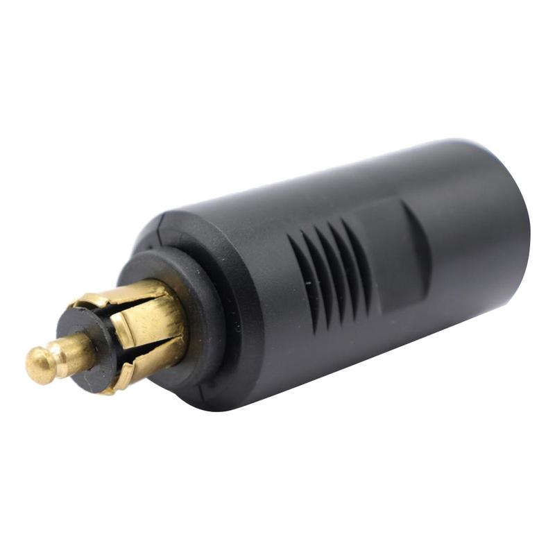 12-24V EU PLUG DIN Socket To Cigarette Lighter Converter Adapter For BMW Motorcycle Cable Car-styling Head Refit Accessories