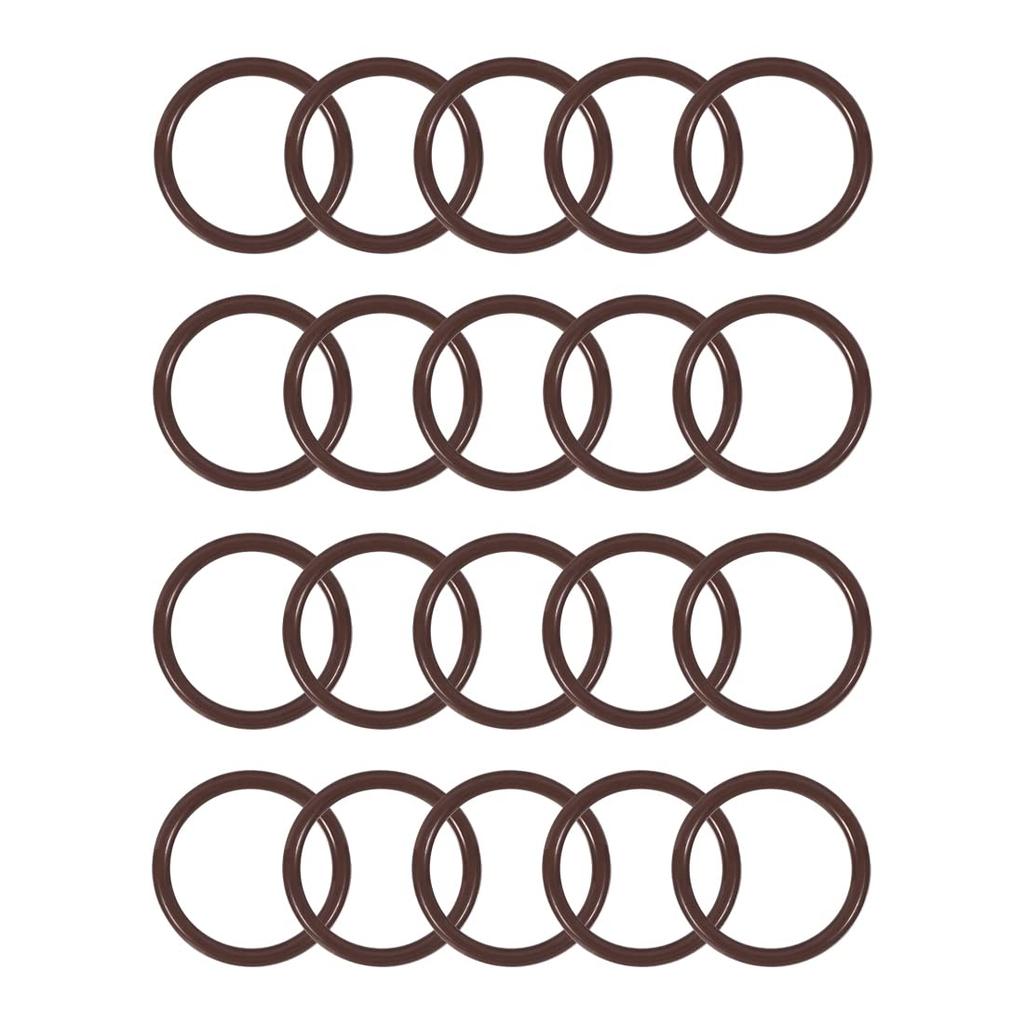 uxcell Rubber O-Ring FKM Seal Gasket Outer Diameter 1.0 inch (25 mm) Inner Diameter