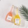 Elegant Vertical Stripe Glass Bottles for Wine & Juice