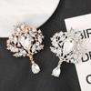 Fashion Retro Teardrop Brooch Bridal Brooch Party Banquet Wedding Pin Jewelry