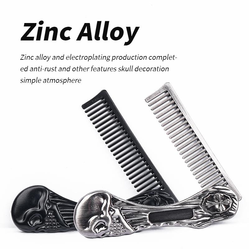 New Design Folding Comb for Men Fashion Women's Styling Comb Steel Portable Travel Home Folding Comb
