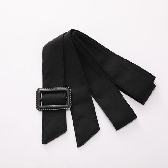 Boucle Réglable Ajustée Longue Sangle de Taille Manteau Décontracté pour Femme Large Ceinture de Taille Ornement de Vêtement