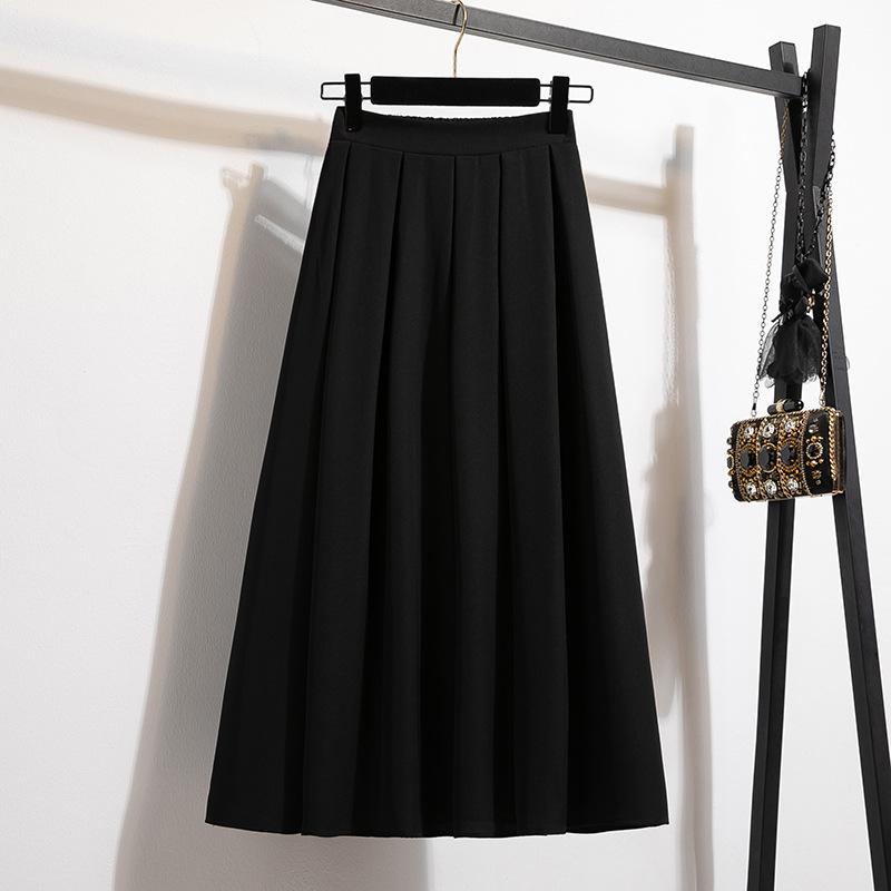 Japanischer Retro Lässig Vielseitig Siebenpunkt Rockhose Damen Sommerdesign Nische Große Größe Gerader Rock