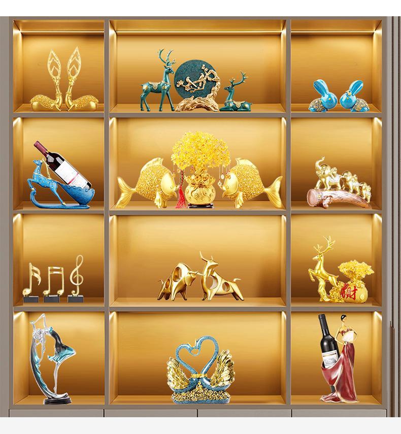 Yaşam ve Yemek Alanları İçin Çağdaş Minimalist Cam Dolap