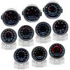 12V 52mm Racing Car Gauge 12V LED Smoke Len -1~0~2 BAR Turbo Boost Gauge Tachometer Water Temperature Meter Oil Pressure Gauge