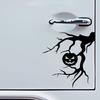1 Stück Kürbisbaum Lustige Autoaufkleber Wasserdicht für Auto Fenster Kofferraum Karosserie Tankdeckel Vinyl Aufkleber Halloween Fahrzeug Dekoration