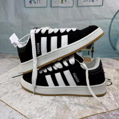 Trendy Men's Autumn Teen Low-Top Three-Stripes Casual Flat Sneakers
