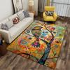 Colorful Bird and Tree Art Suitable As a Non-slip Mat for the Living Room or Bedroom Sofa