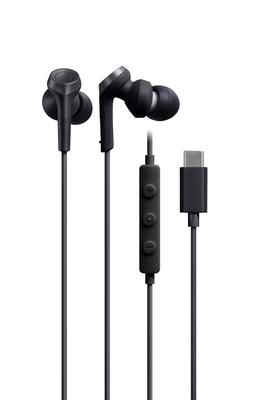 Audio Technica ATH-CKS330C BK Earphones Wired 1.2m with Microphone USB Type-C Heavy Bass Canal Type PC Windows Mac Android Black