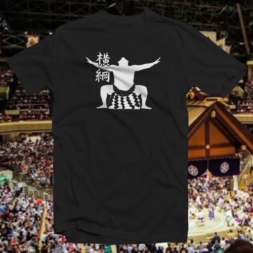 Хлопковая футболка Йокодзуна с иероглифами Японский Сумо Басё Рикиси Унисекс Футболка M