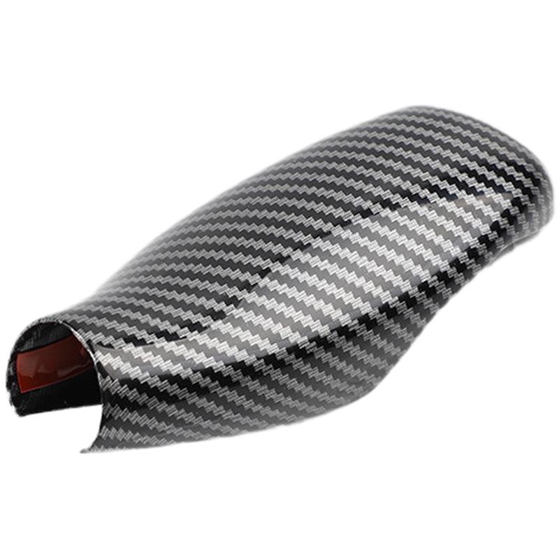 FÜR BMW Für 5er Serie/X3/X4/6er Serie GT/7er Serie 2018- Schalthebelabdeckung ABS Karbonfaser-Textur 11x5cm Perfekte Passform