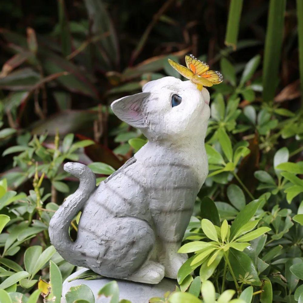 Solar Powered Solar Cat Garden Lights Waterproof Design Cat Garden Lights  Housewarming Gifts