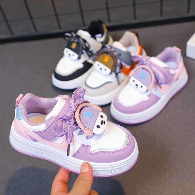 Breathable, Wear-Resistant Skate Shoes for Kids – Comfortable Soft Sole Sneakers for Boys & Girls with Cartoon Design