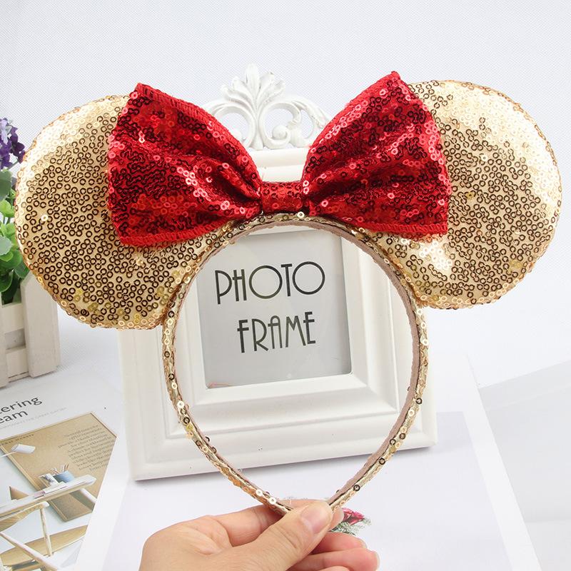 Sparkling Bow Headband for Adults and Children for Princess Photo Shoots and Amusement Park Hair Accessories