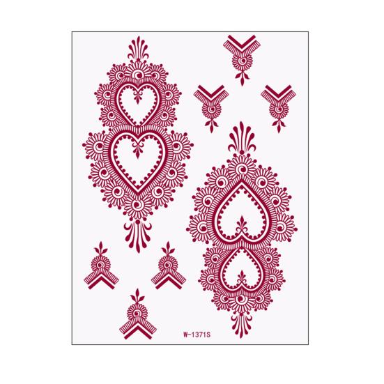 Yousheng Temporary Tattoo Sticker, Flower Lace Lotus Pattern Fake Tattoos for Women Men, Waterproof DIY Face Arm Leg Body Art Decoration