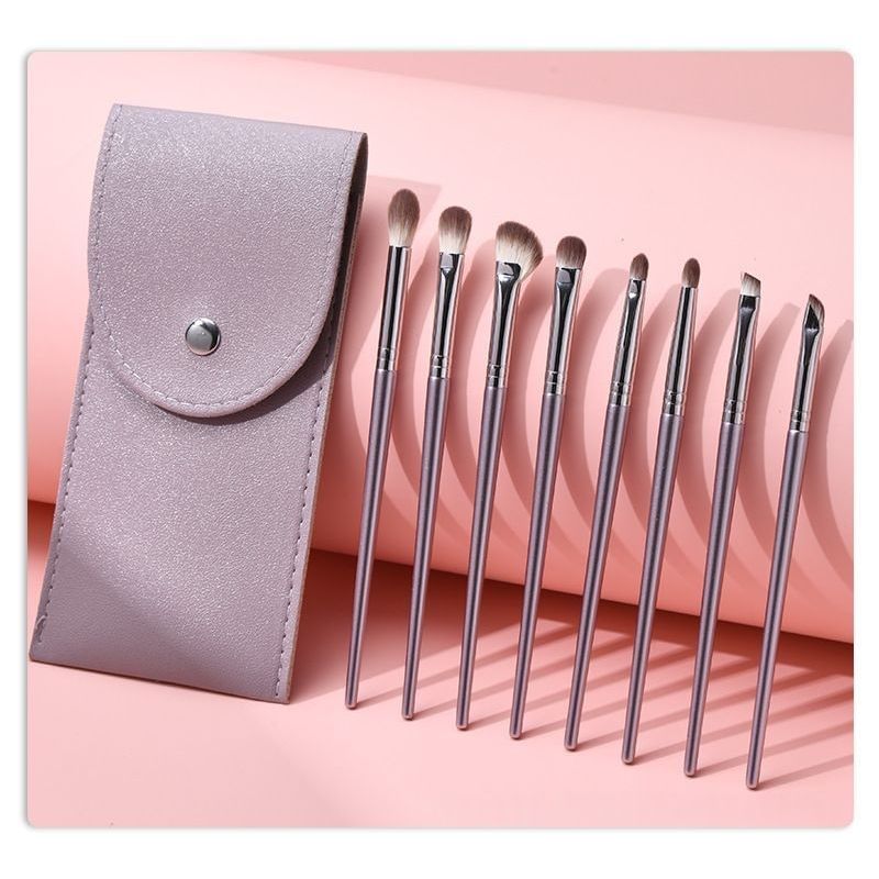Fondes - Set of 8: Eye Makeup Brush with Case