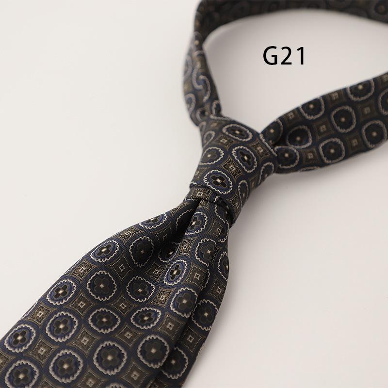 Gentleman British Style 8CM Mens Polka Dot Neck Tie Dark Green Brown Striped Silk Ties Luxury Soft Necktie Wedding Tuxedo Cravat