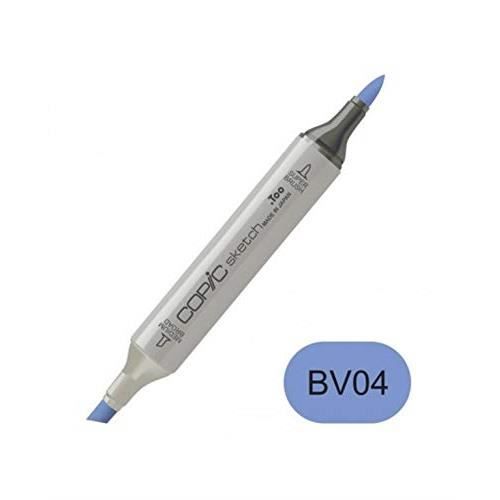 Marqueur - COPIC - Sketch Marker - BV04 Blue Berry - Moyenne large et super pinceau - Indélébile
