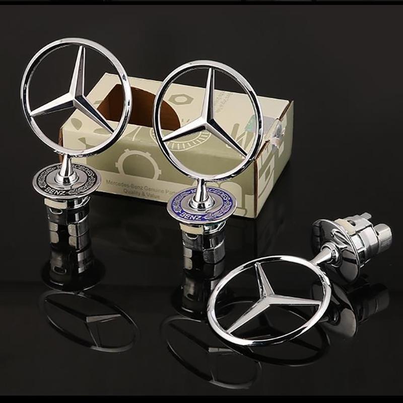 GLC GLB 1 szt. Metalowy Znak na Maskę Samochodu Przednie Chromowane Logo Oznaczenie Maski Dla Mercedes Benz Klasa C E S W204 W205 W212 W213 W211 W220 W2