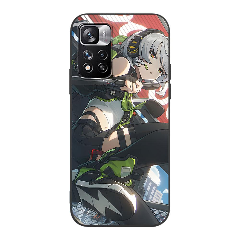 Anby Demara Zenless Zone Zero Case for Xiaomi Redmi 10A 10C 9C 12C 9A 9i 10 12 9 Prime 9T K40 Pro Black Soft TPU Phone Bag Cover