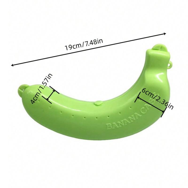 Outdoor Banana Storage Protector Case Durable Food Safe Plastic 3 Color Options for Hiking Camping Travel Lunch