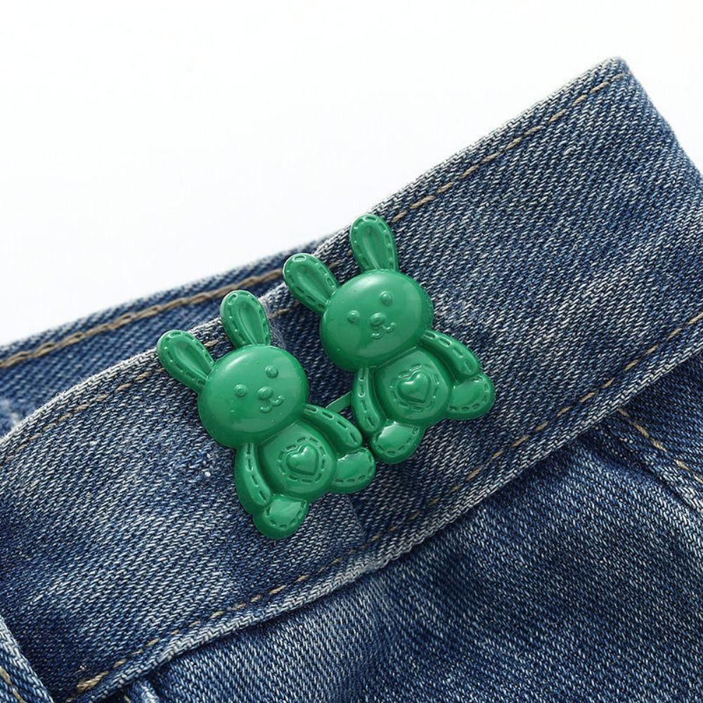 Zinc Zinc Alloy Rabbit Snaps Detachable Pant Clips Multicolour  Stylish   Tightening