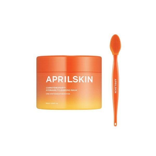 Aprilskin Carrot Deep Cleansing Balm Pore Sebum Care Makeup Remover 90ml (+ Nose Brush)
