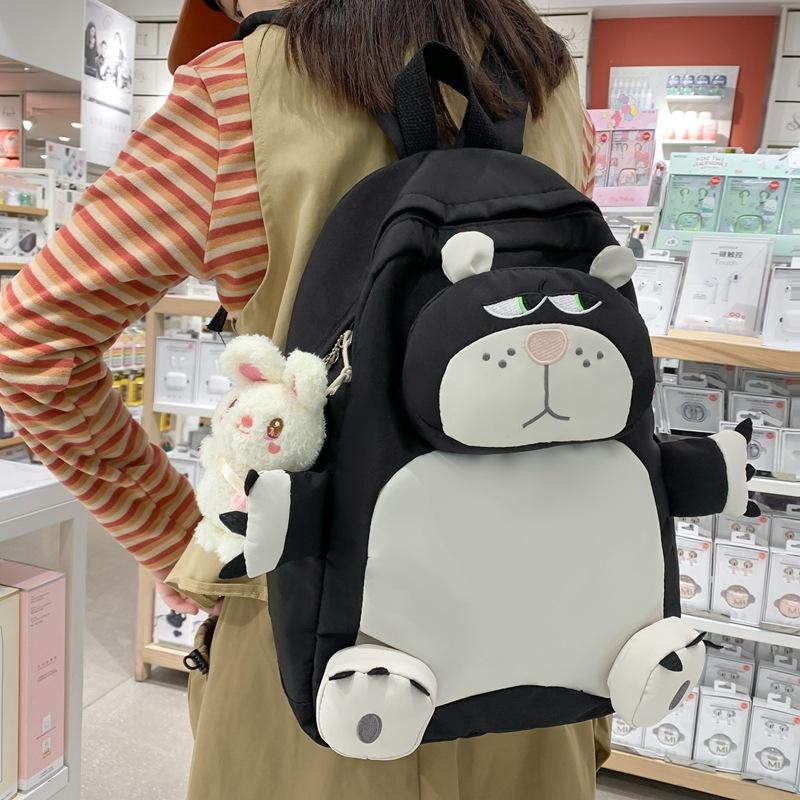 Cartoon Funny Art Student Schoolbag Small Fresh Large Capacity Primary School Backpack