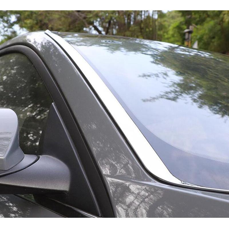 For Hyundai Elantra Avante Stainless Steel Car Front Windshield Trim Glass Window Trim Auto Exterior Accessories
